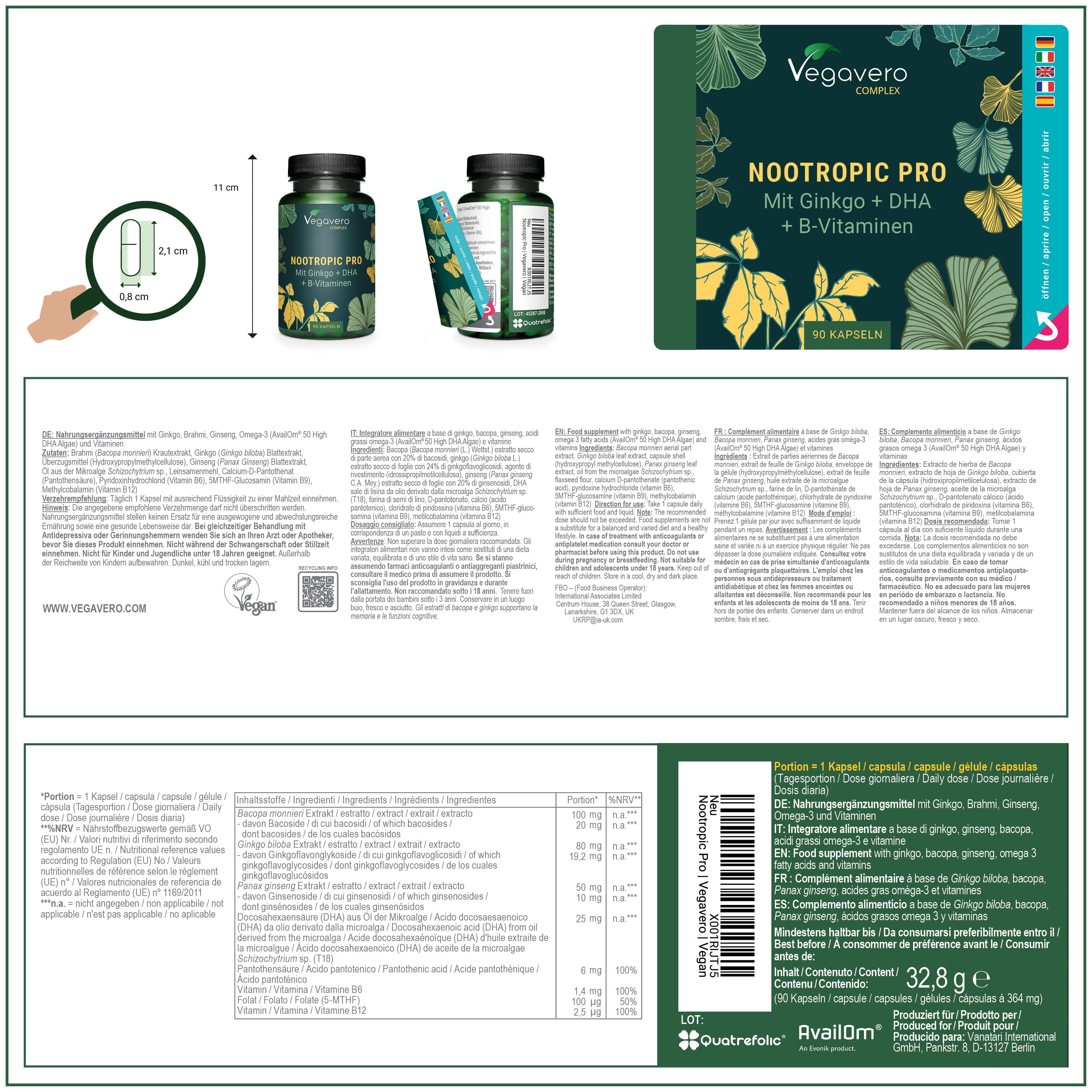 Nootropic Pro Complex Capsule