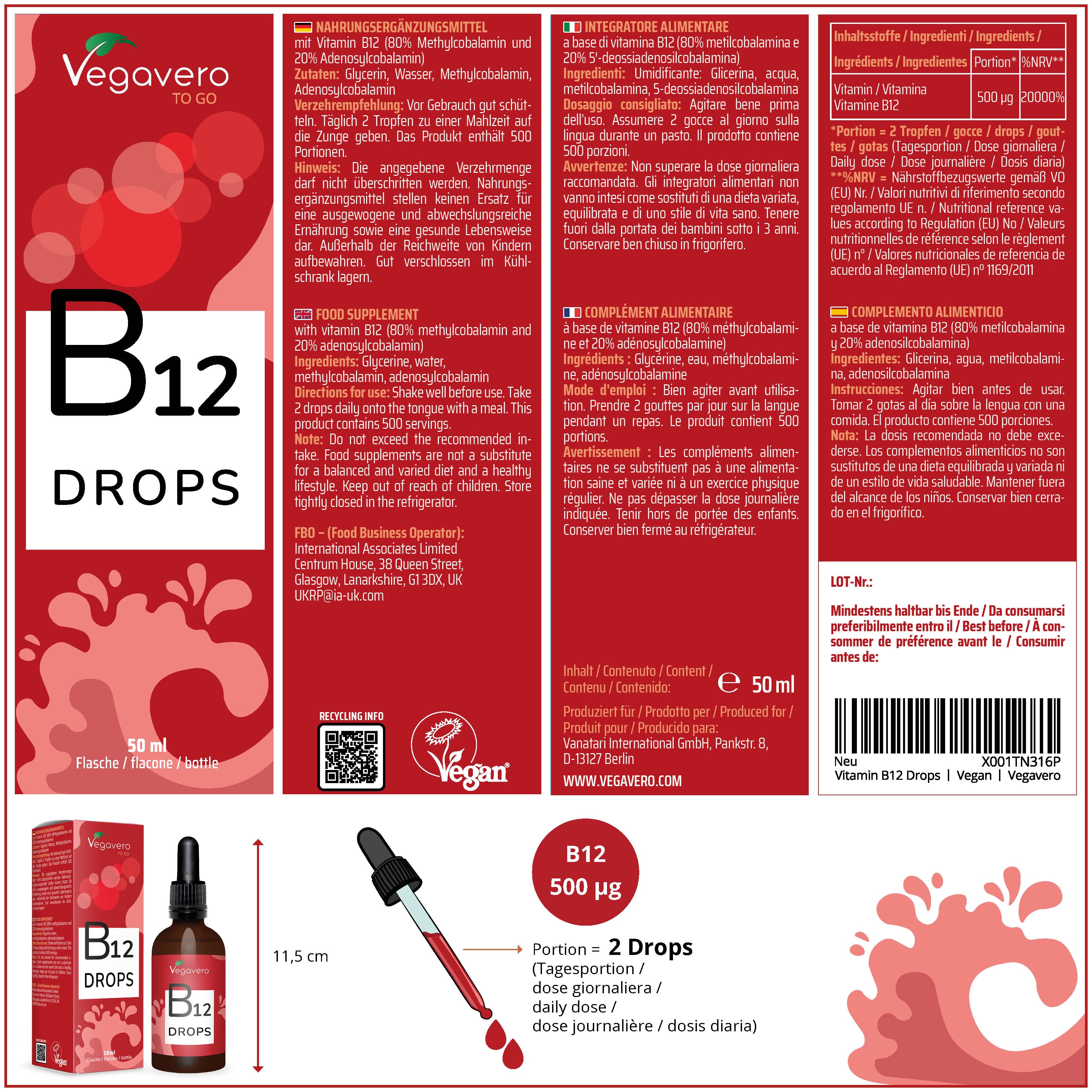 Vitamina B12 in Gocce