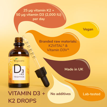 Vitamina D3 + K2 in Gocce