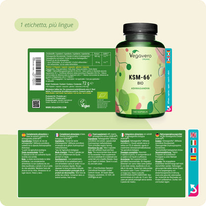 Ashwagandha KSM-66 Estratto Capsule Bio
