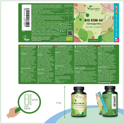 Ashwagandha KSM-66 Estratto Capsule Bio