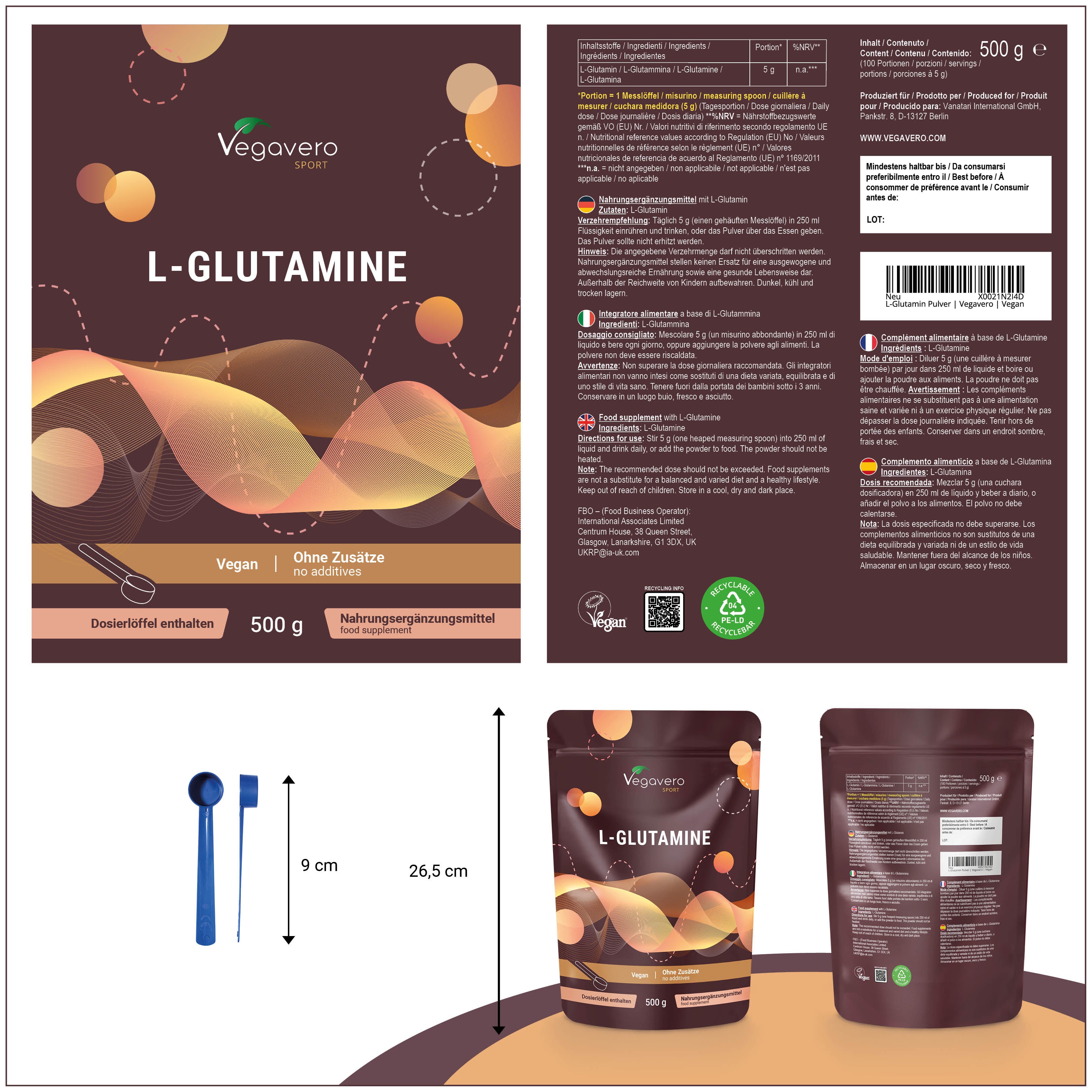 L-Glutamina in Polvere