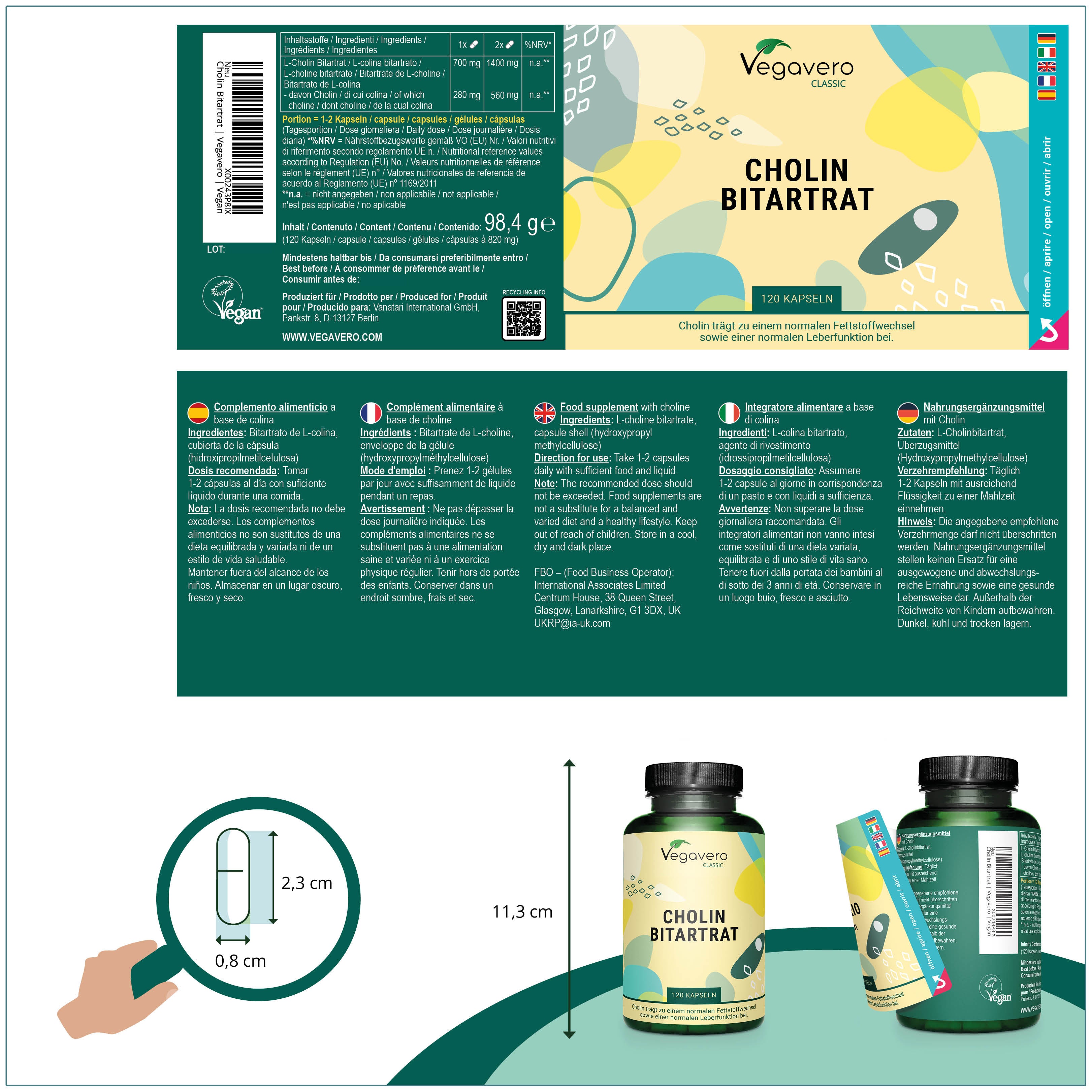 Colina Bitartrato Capsule