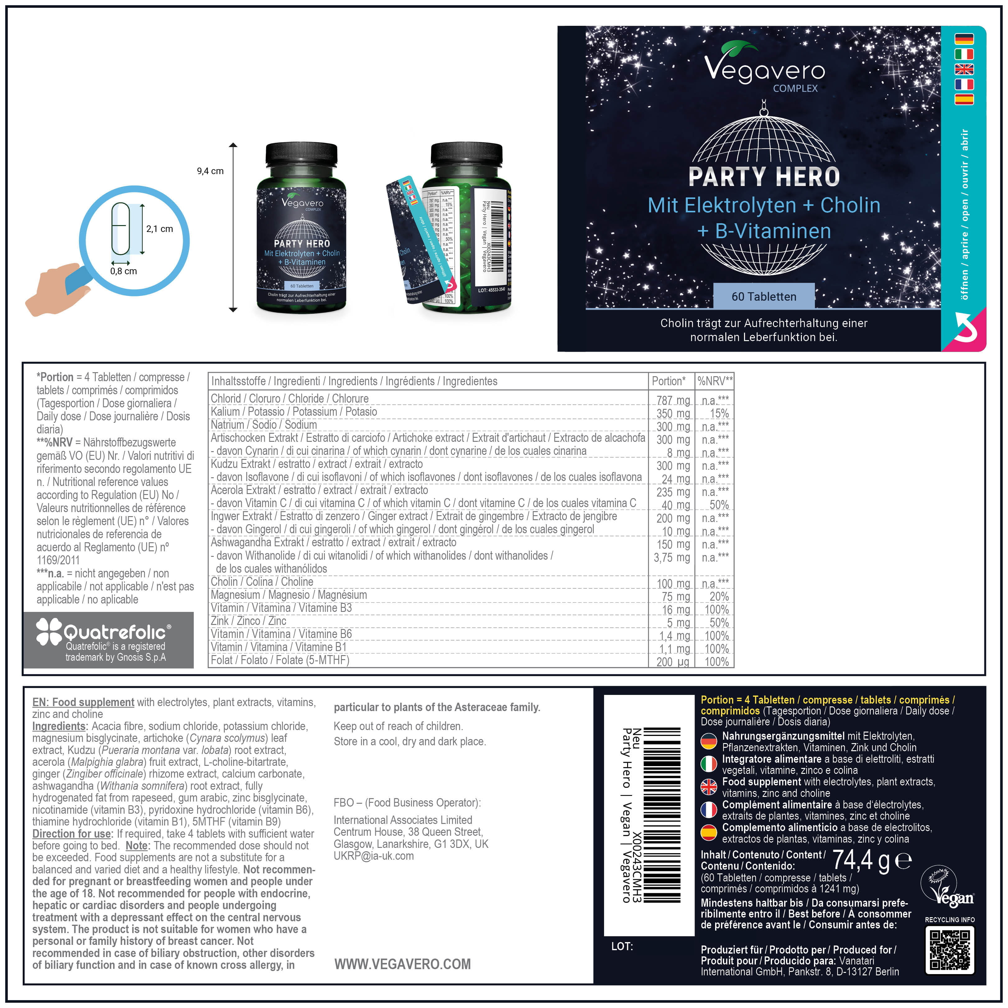 Party Hero Complex Compresse