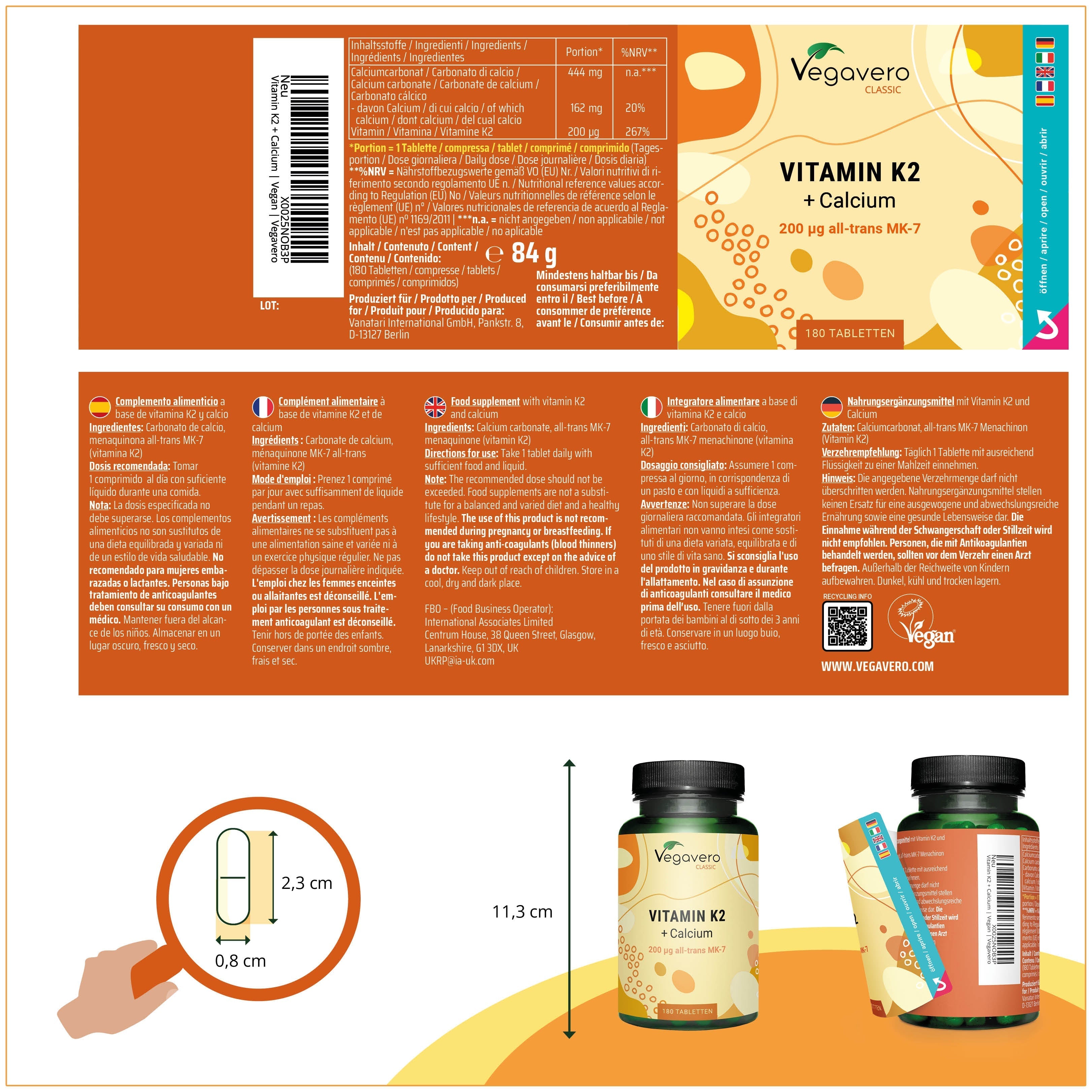 Vitamina K2 Compresse