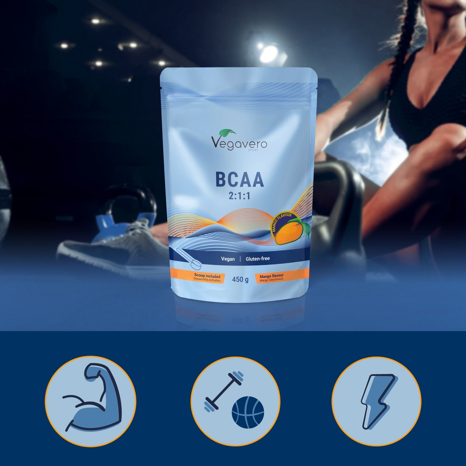 BCAA in Polvere Mango