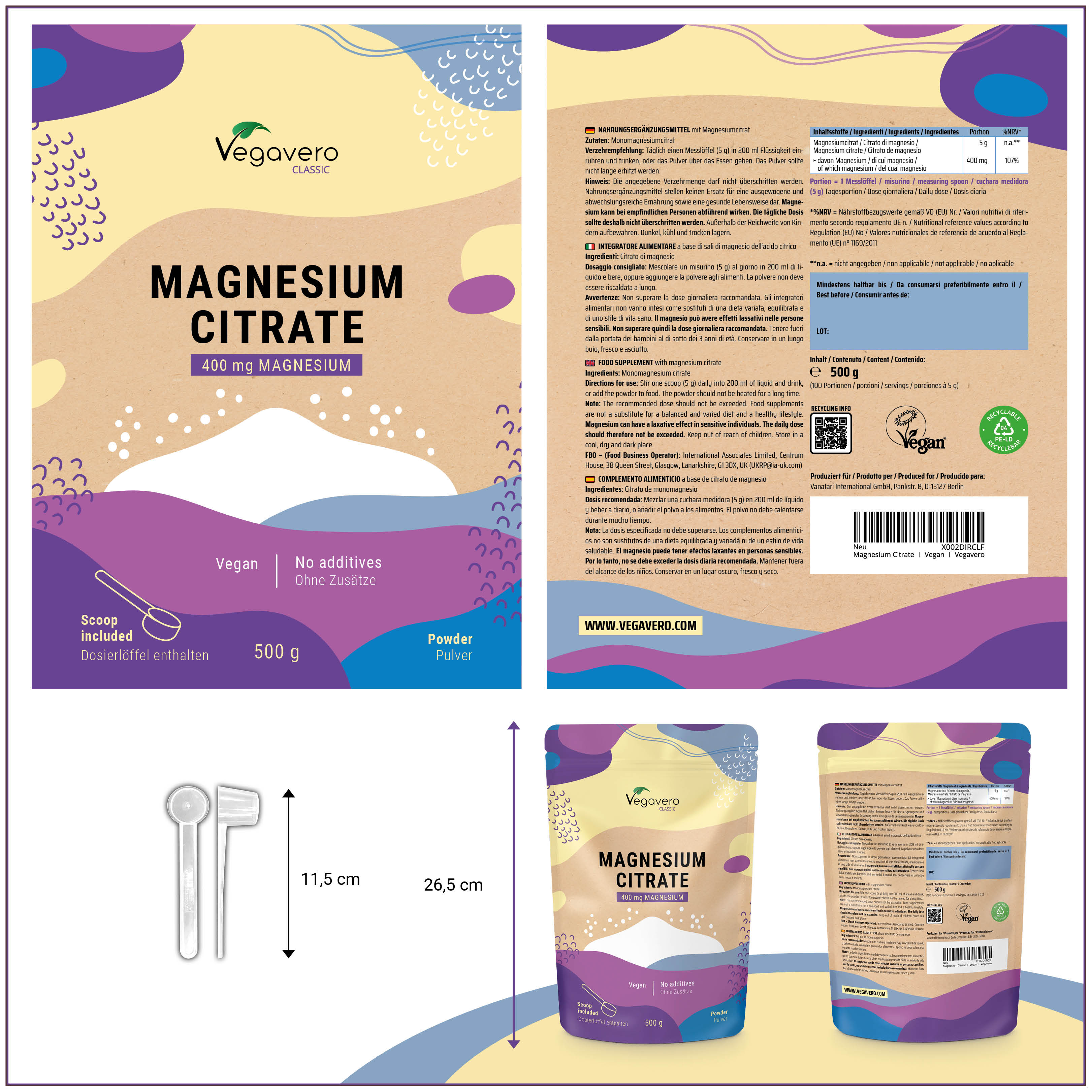 Magnesio Citrato Polvere